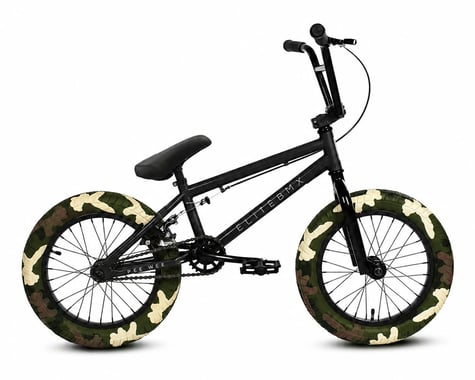 Elite BMX Pee Wee 16" Bike (16" Toptube) (Black Combat)